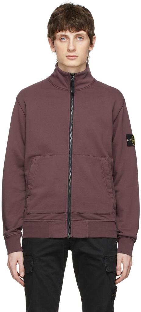 Burgundy Cotton Sweatshirt商品第1张图片规格展示