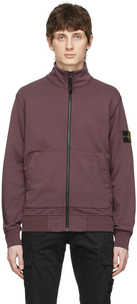 商品Stone Island|Burgundy Cotton Sweatshirt,价格¥3080,第1张图片