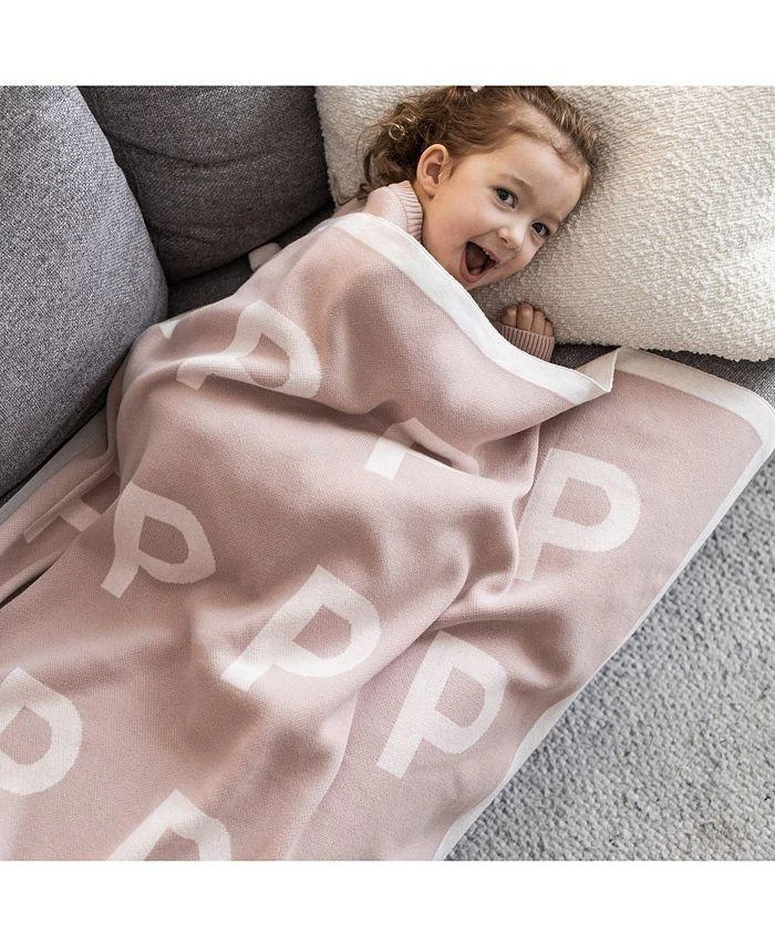 商品Namelyco|Unisex Ballet Pink Multi Letter Blanket - Baby, Little Kid,价格¥609,第5张图片详细描述