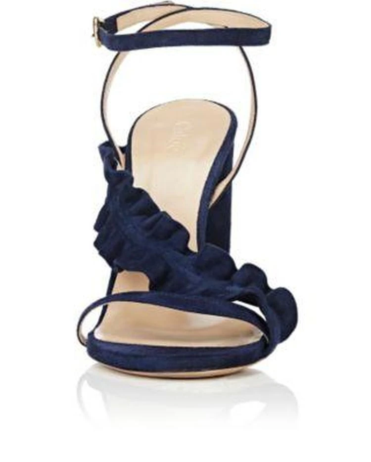 商品Chloé|Asymmetric Ruffle-Strap Sandals,价格¥2299,第4张图片详细描述