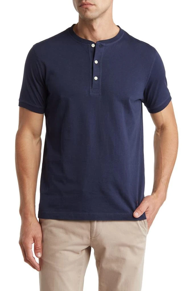 商品Brooks Brothers|Short Sleeve Knit Henley T-Shirt,价格¥184,第1张图片