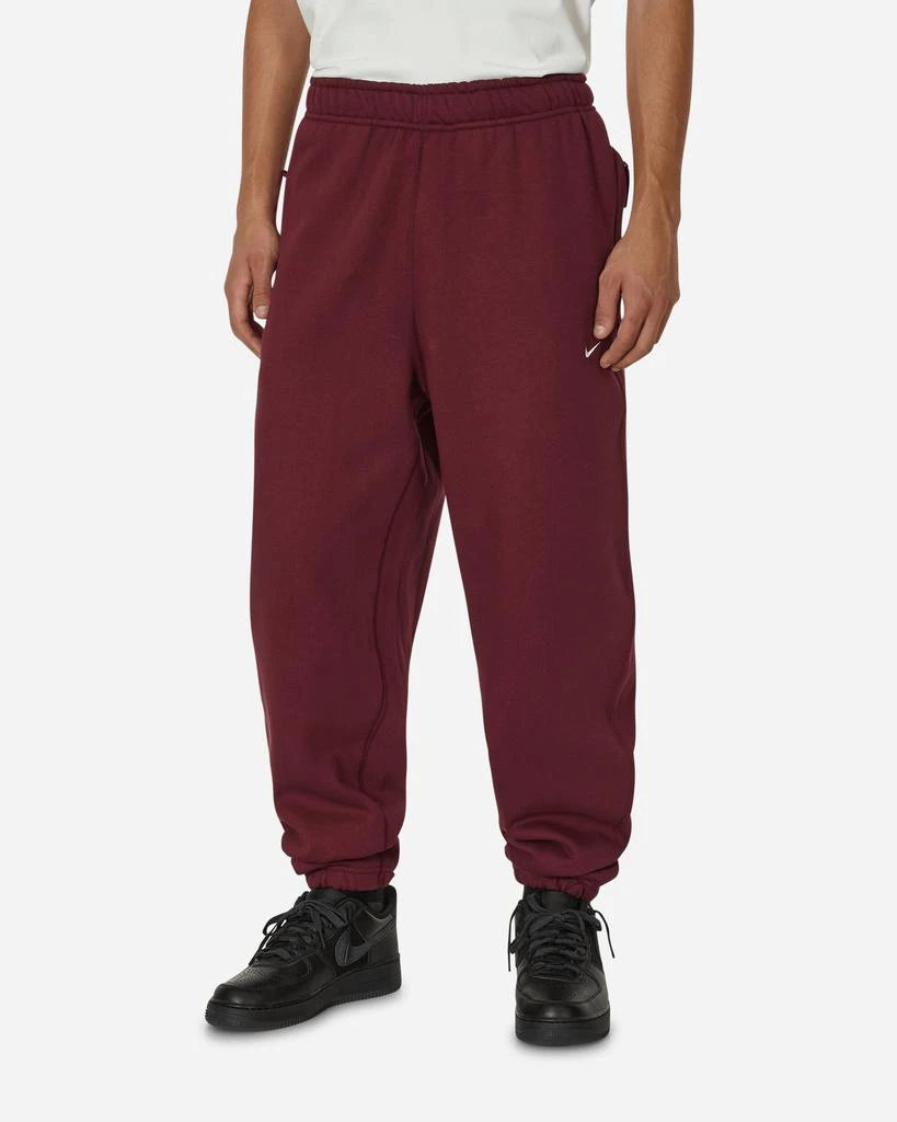 商品NIKE|Solo Swoosh Sweatpants Night Maroon,价格¥324,第1张图片