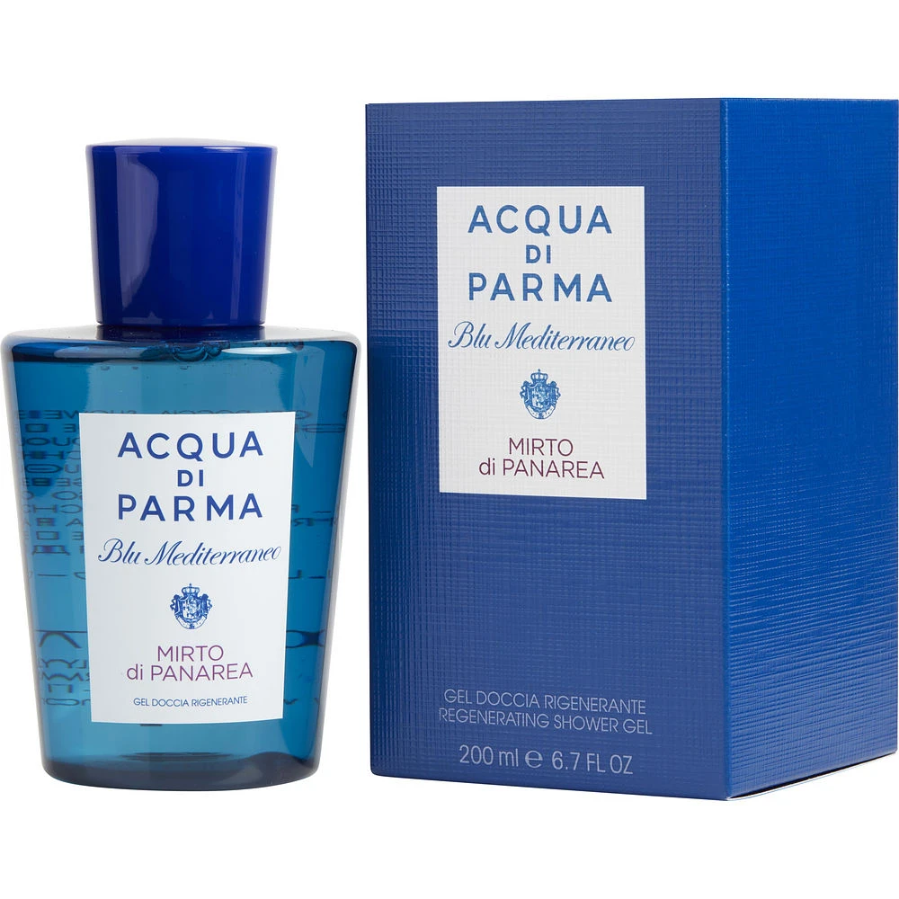 商品Acqua di Parma|ACQUA DI PARMA 帕尔玛之水 蓝色地中海系列桃金娘加州桂香氛沐浴露 200ml,价格¥285,第1张图片