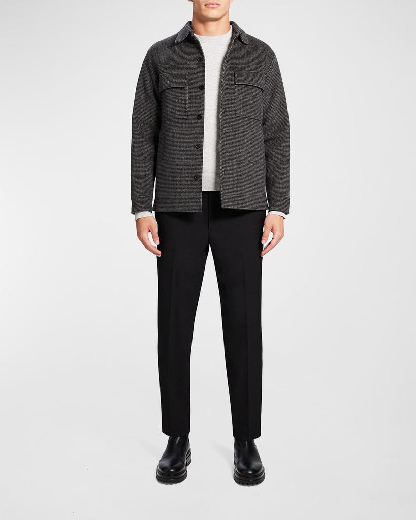 商品Theory|Men's Justin Luxe Grid Check Shirt Jacket,价格¥2984,第1张图片
