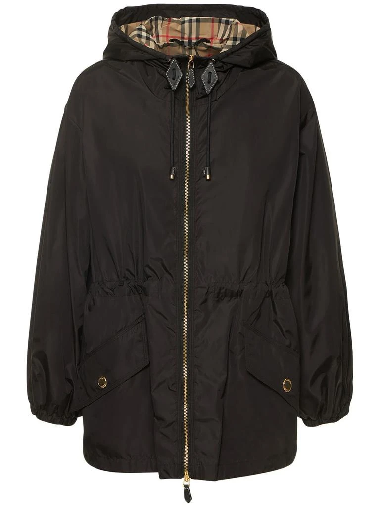 商品Burberry|Binham Nylon Hooded Parka Coat,价格¥10321,第1张图片