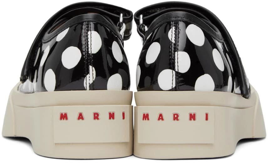 商品Marni|Black & White Pablo Mary Jane Ballerina Flats,价格¥7338,第2张图片详细描述