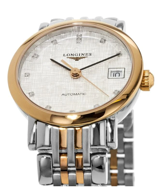 商品Longines|Longines Elegant Automatic Steel & Rose Gold Women's Watch L4.309.5.77.7,价格¥13905,第2张图片详细描述