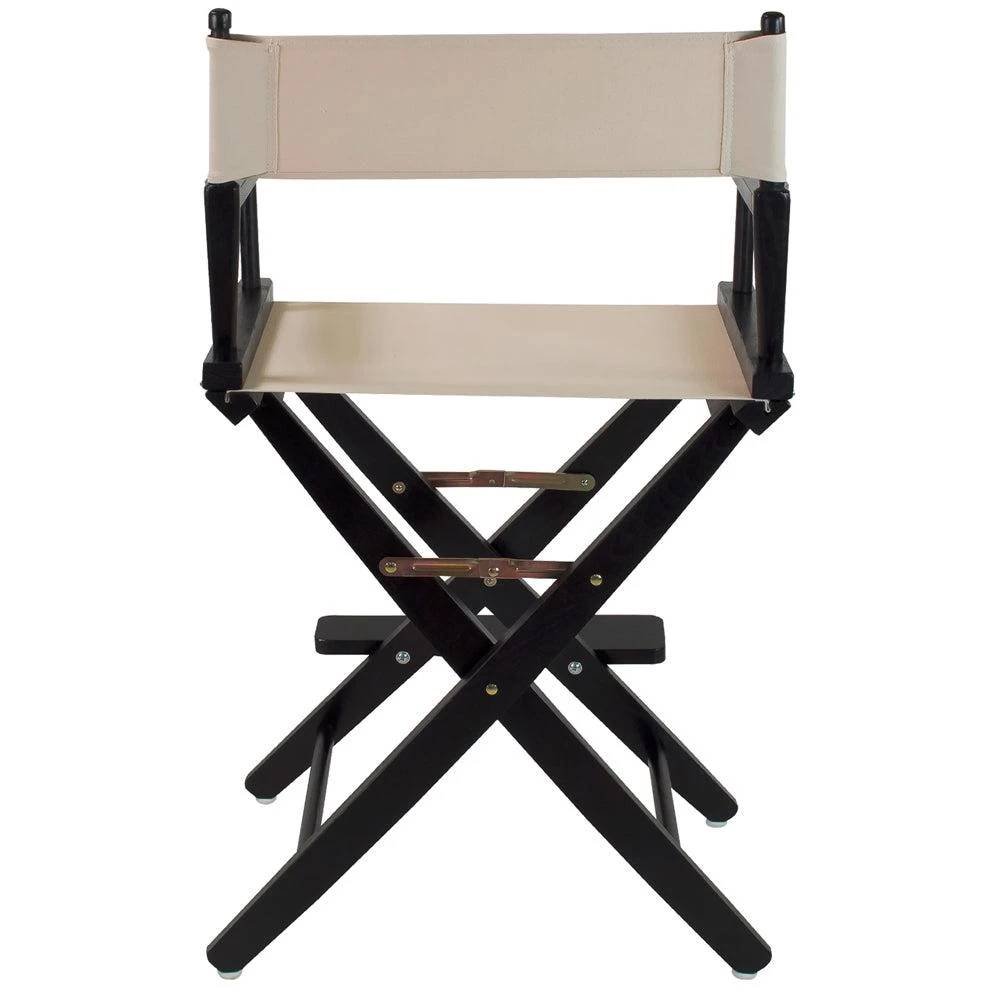 商品American Trails|Extra-Wide Premium 24"  Directors Chair Black Frame W/Natural Color Cover,价格¥1071,第3张图片详细描述