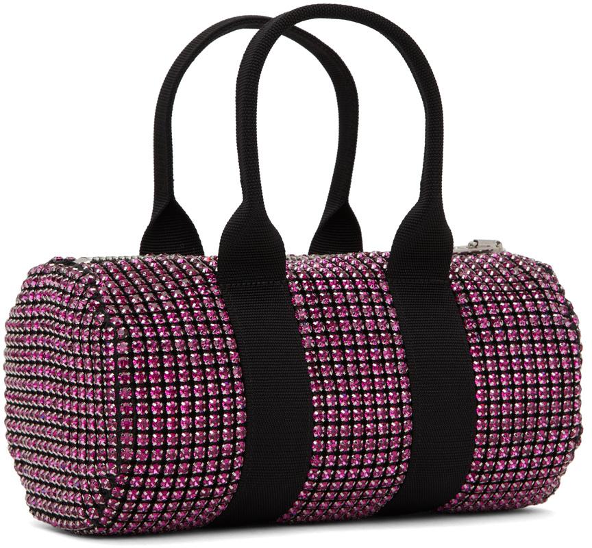 Pink Crystal Mesh Mini Cruiser Duffle Bag商品第3张图片规格展示
