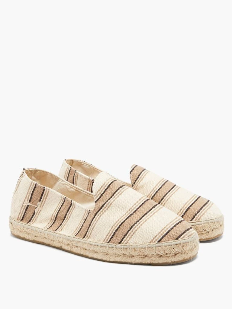 Hamptons striped-canvas espadrilles 商品