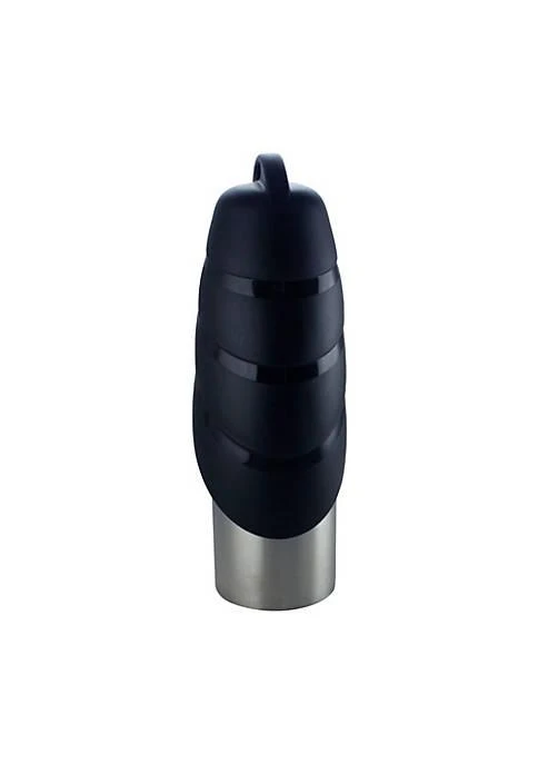 商品Duna Range|Range Plastic Fin Cap Pet Travel Water Bottle In Stainless Steel Large Silver And Black,价格¥62,第2张图片详细描述