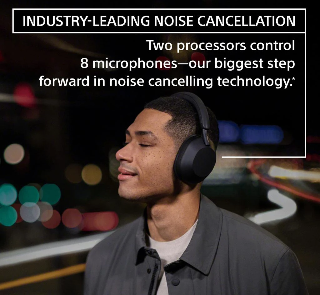 商品SONY|Sony WH-1000XM5 Wireless Industry Leading Headphones with Auto Noise Canceling Optimizer, Crystal Clear Hands-Free Calling, and Alexa Voice Control, Black,价格¥2989,第2张图片详细描述