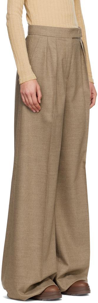 商品Max Mara|Beige Fiore Trousers,价格¥5499,第4张图片详细描述