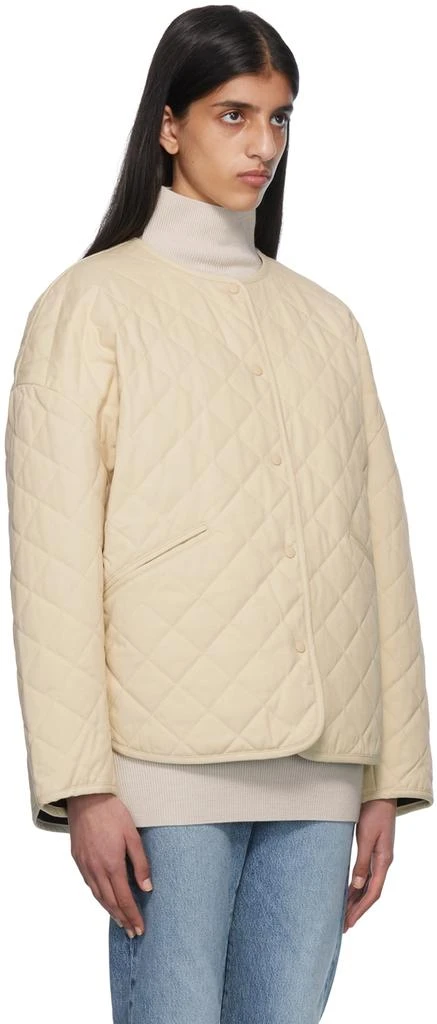 商品Totême|Off-White Quilted Jacket,价格¥2683,第2张图片详细描述