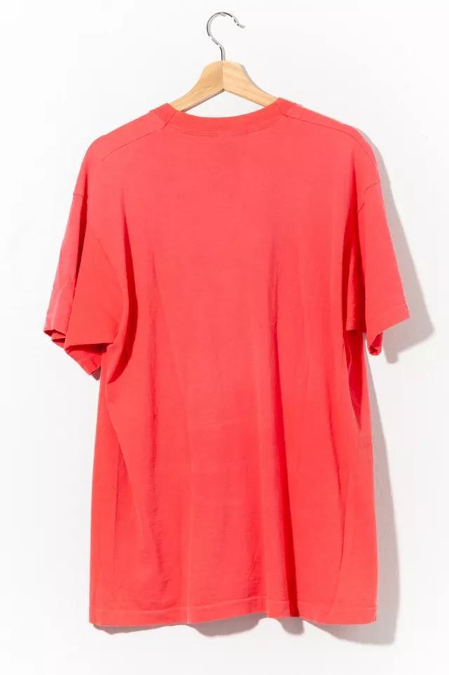 商品Urban Outfitters|Vintage 1990s Blank Single Stitch Pink Pocket Cotton T-Shirt,价格¥736,第4张图片详细描述