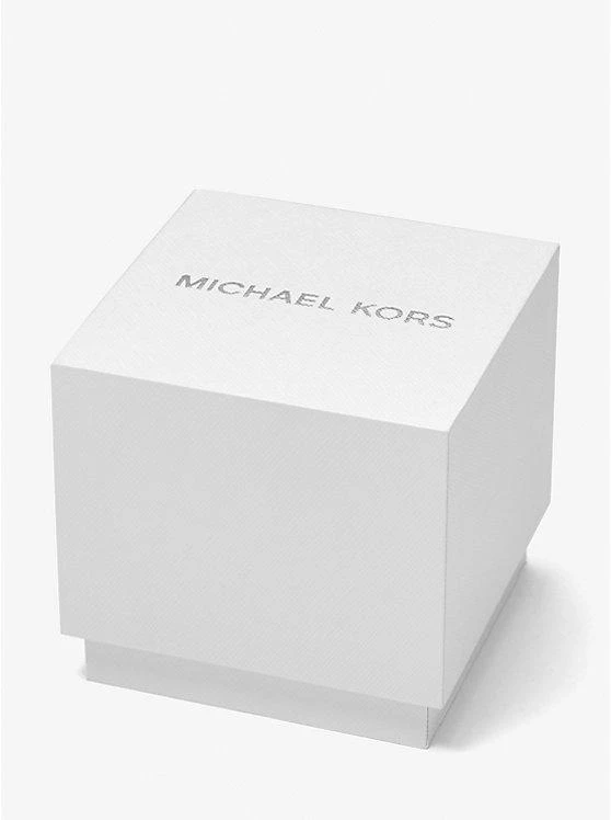 商品Michael Kors|Mini Emery Silver-Tone and Empire Logo Jacquard Watch,价格¥1359,第4张图片详细描述