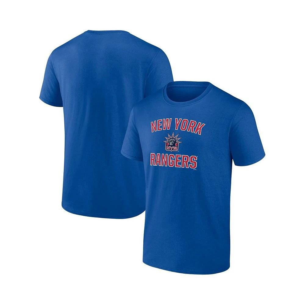 商品Fanatics|Men's Branded Royal New York Rangers Special Edition 2.0 Wordmark T-shirt,价格¥182,第1张图片