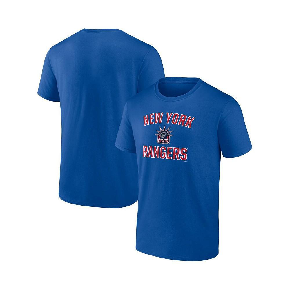 商品Fanatics|Men's Branded Royal New York Rangers Special Edition 2.0 Wordmark T-shirt,价格¥216,第1张图片