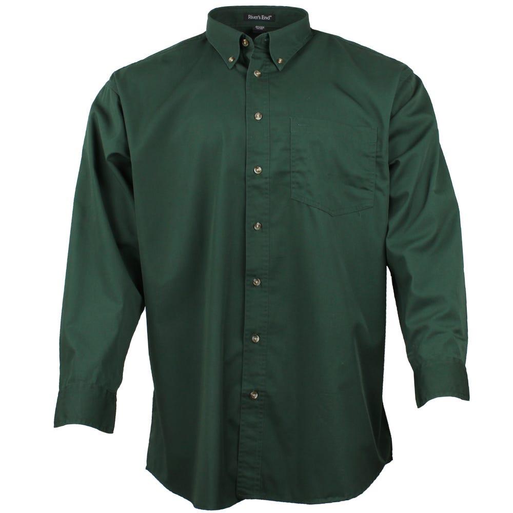 EZCare Woven Long Sleeve Button Up Shirt商品第1张图片规格展示