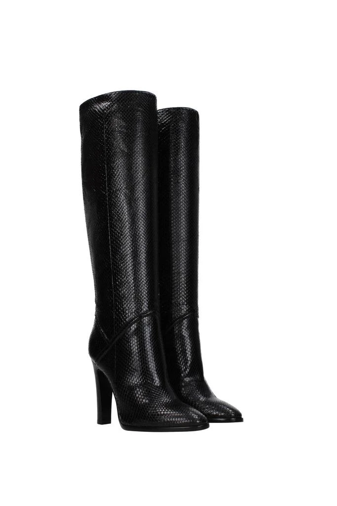 商品Celine|Boots claude Leather Python Black,价格¥10608,第2张图片详细描述