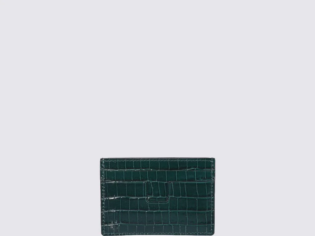 商品Tom Ford|DARK GREEN LEATHER CARDHOLDER,价格¥1908,第2张图片详细描述