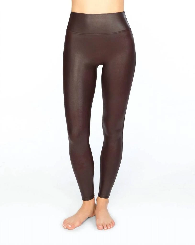 商品SPANX|Faux Leather Legging In Wine,价格¥580,第3张图片详细描述