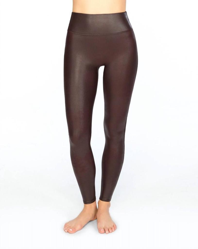 商品SPANX|Faux Leather Legging In Wine,价格¥546,第1张图片