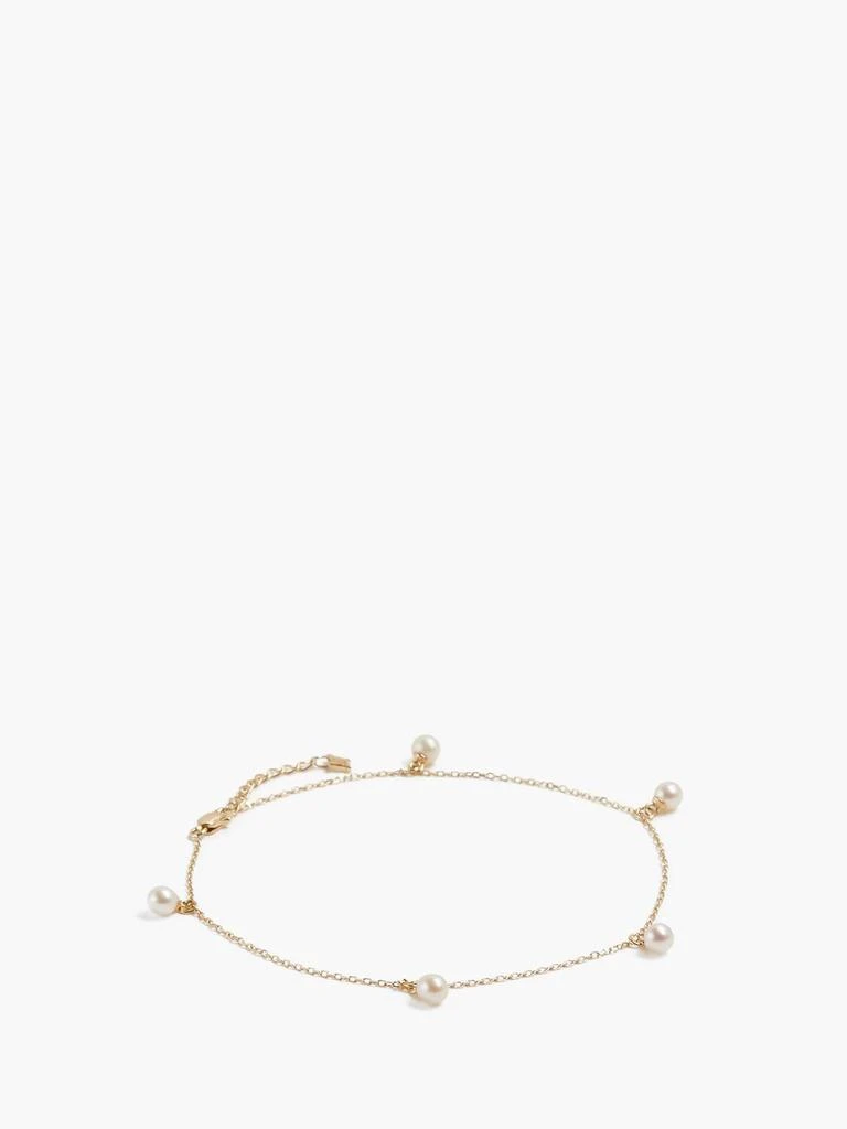 商品MATEO|5 Point pearl & 14kt gold anklet,价格¥2661,第4张图片详细描述