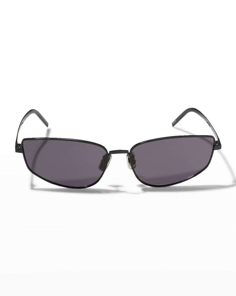 Mirrored Metal Cat-Eye Sunglasses商品第3张图片规格展示