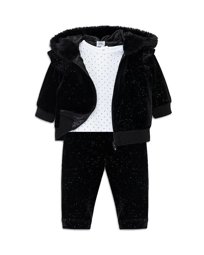 商品Little Me|Girls' Sparkle Bodysuit, Jacket & Pants - Baby,价格¥216,第3张图片详细描述