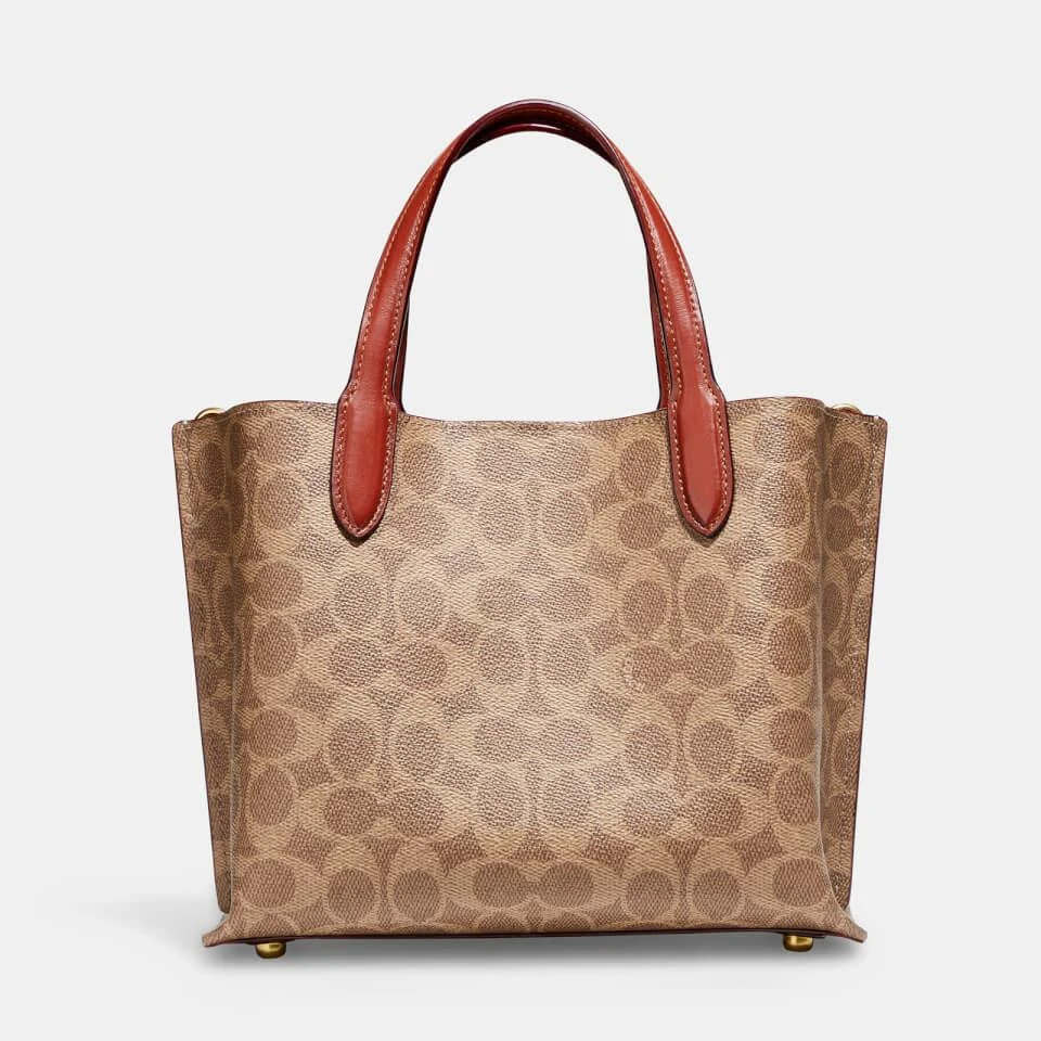 商品Coach|Coach Willow 24 Coated-Canvas Signature Tote Bag,价格¥2690,第3张图片详细描述