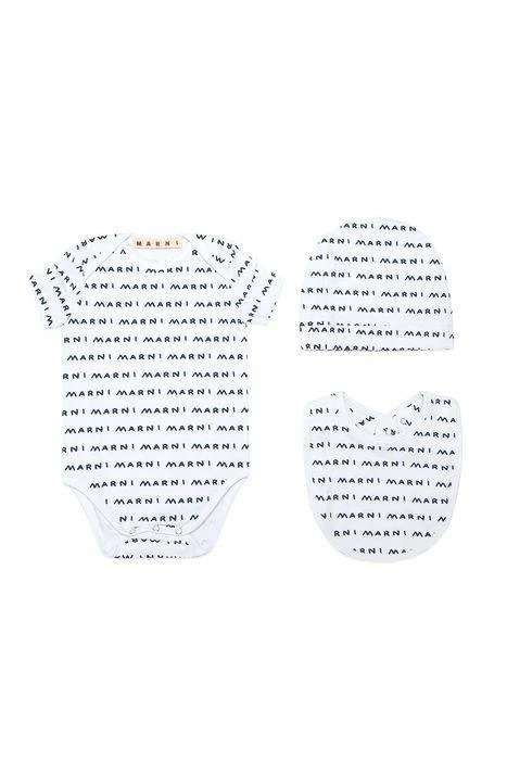 商品Marni|Marni Kids Logo-Printed Short-Sleeved Babygrow Set,价格¥346,第1张图片