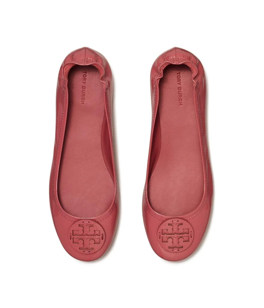 商品Tory Burch|Minnie Travel Ballet w/ Leather Logo,价格¥1738,第2张图片详细描述