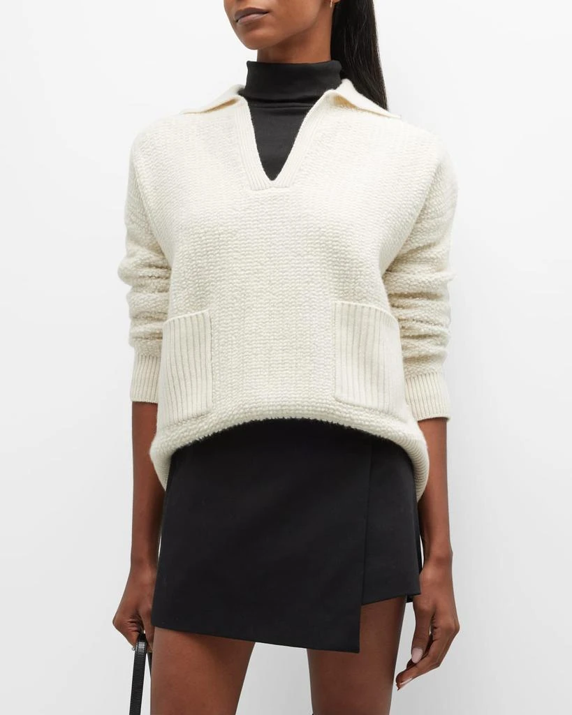 商品Lisa Yang|Denise Cashmere Open-Collar Pullover Sweater,价格¥5307,第1张图片