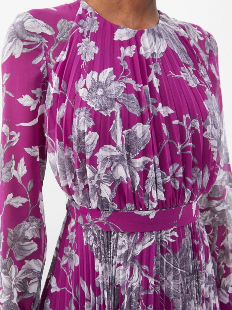 商品Erdem|Lindsay floral-print pleated voile gown,价格¥11442,第3张图片详细描述