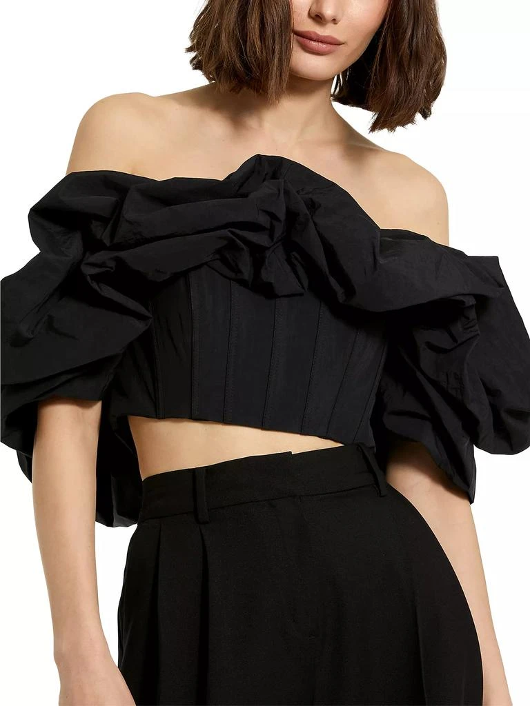 商品Mac Duggal|Faille Off-The-Shoulder Bustier Top,价格¥2608,第3张图片详细描述