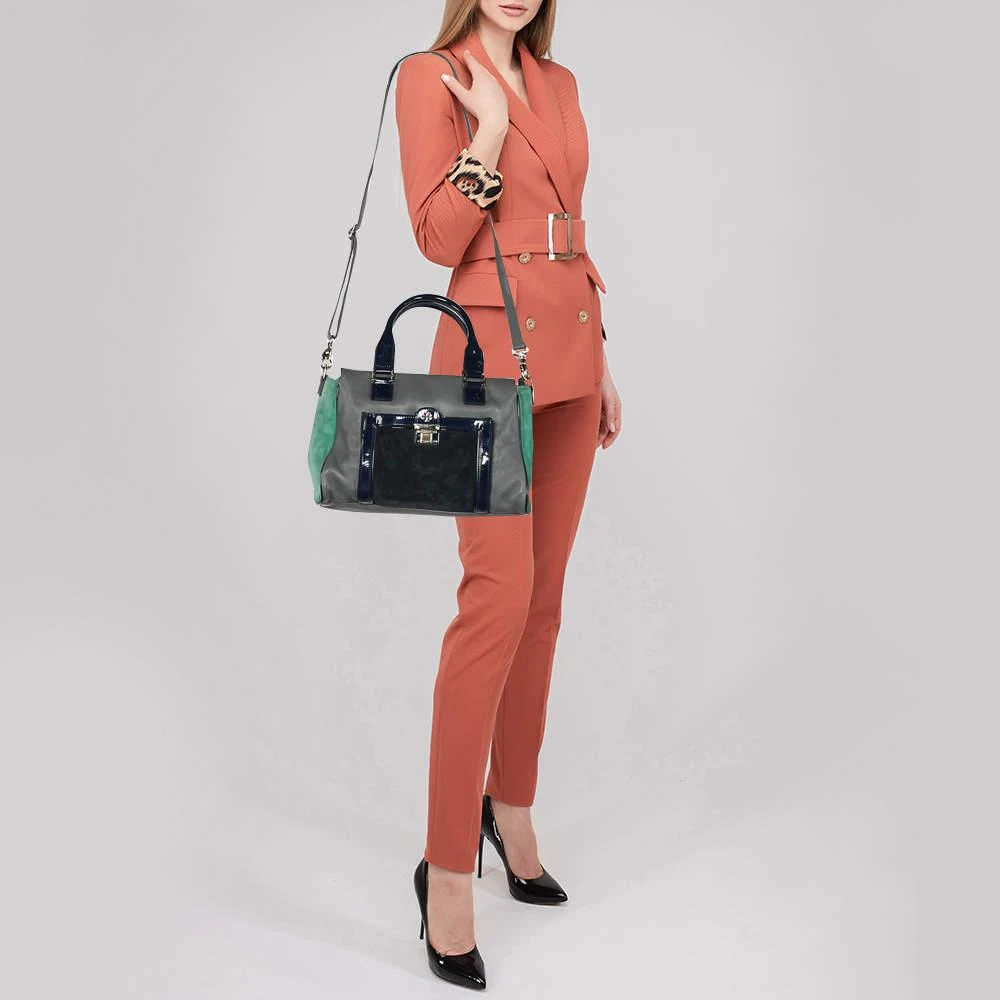 商品[二手商品] Tory Burch|Tory Burch Multicolor Suede And Leather Tote,价格¥2033,第2张图片详细描述