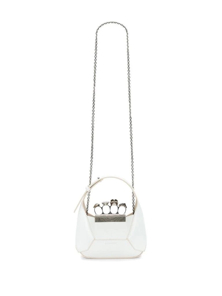 商品Alexander McQueen|ALEXANDER MCQUEEN - Jewelled Hobo Mini Leather Shoulder Bag,价格¥19544,第5张图片详细描述