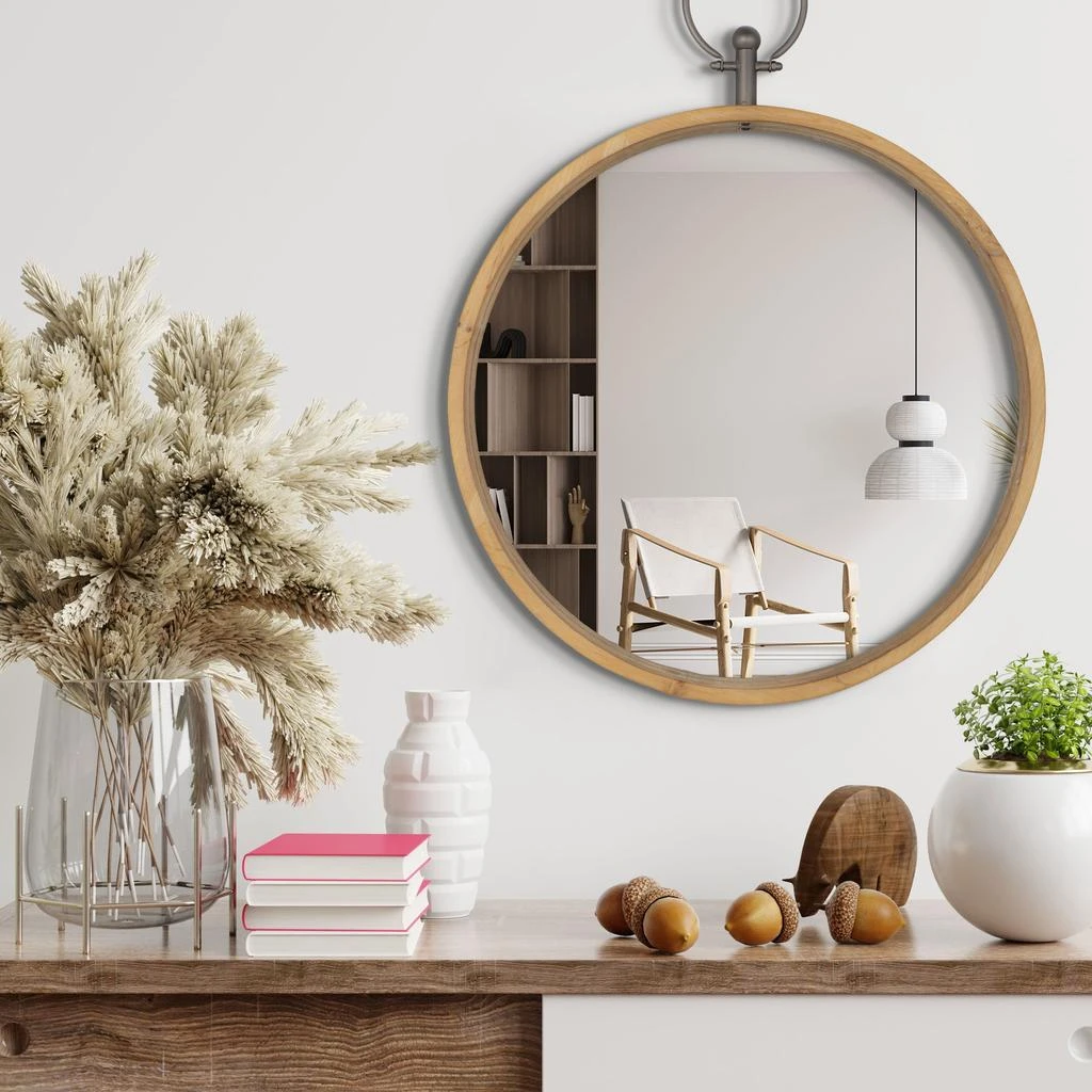 商品Gild Design House|Harlow 24 Wood Wall Mirror,价格¥848,第3张图片详细描述