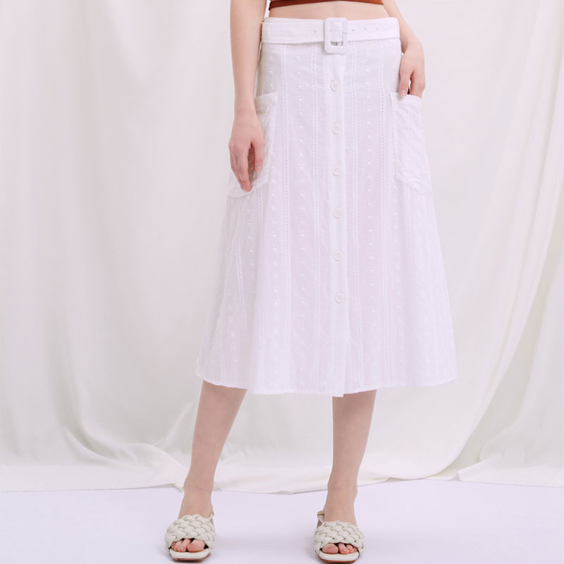 Rosalie半裙-象牙白 | Rosalie Skirt - Ivory商品第3张图片规格展示