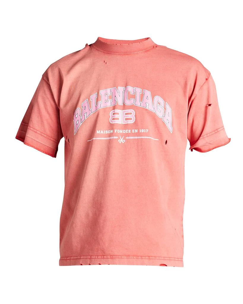 商品Balenciaga|Men's Logo Crew T-Shirt,价格¥2462,第2张图片详细描述