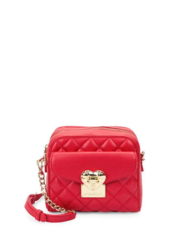 商品Moschino|Quilted Faux Leather Crossbody Bag,价格¥708,第1张图片