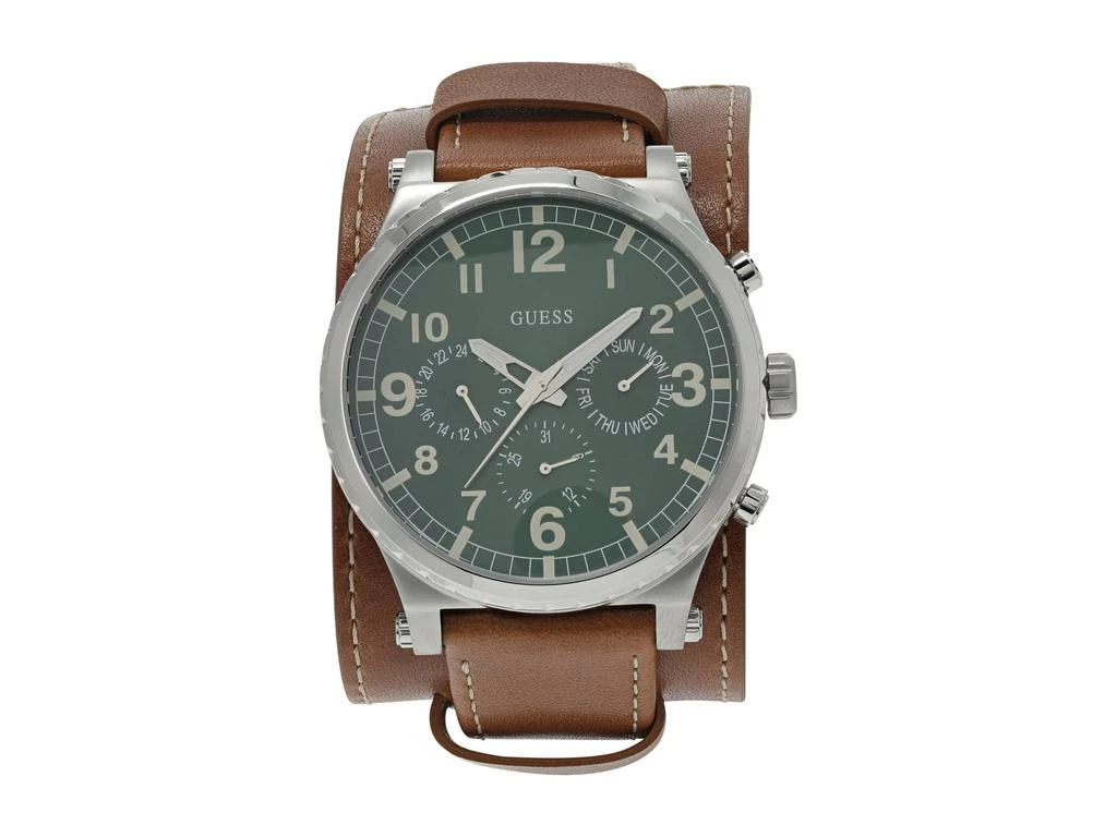 商品GUESS|46 mm Arrow Smooth Leather Strap w/ Removable Cuff U1162G1M,价格¥510,第1张图片