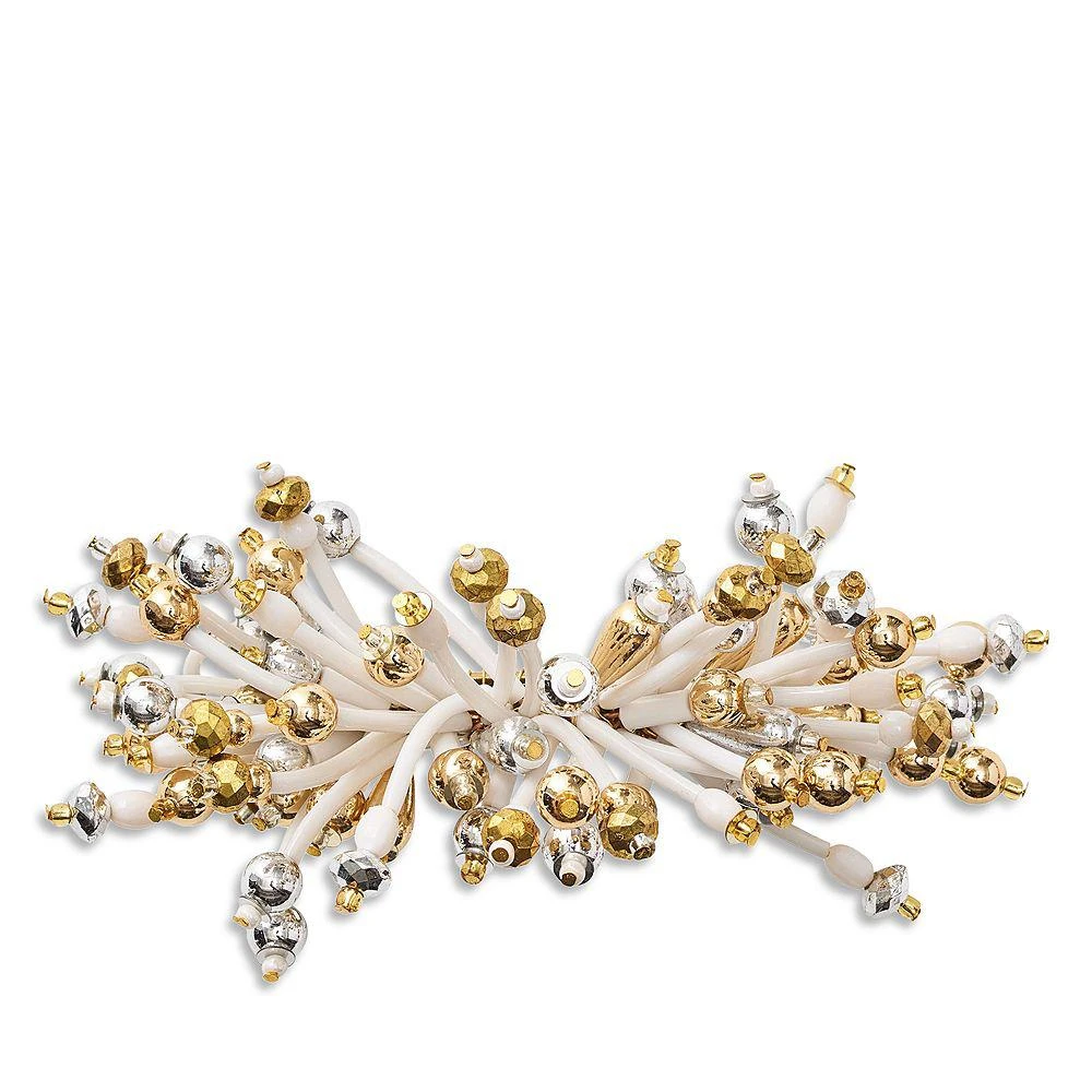 Fun Burst Napkin Ring in White, Gold & Silver 商品