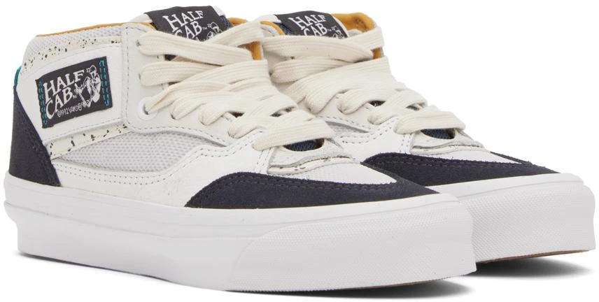 商品Vans|White & Navy OG Half Cab Sneakers,价格¥954,第4张图片详细描述