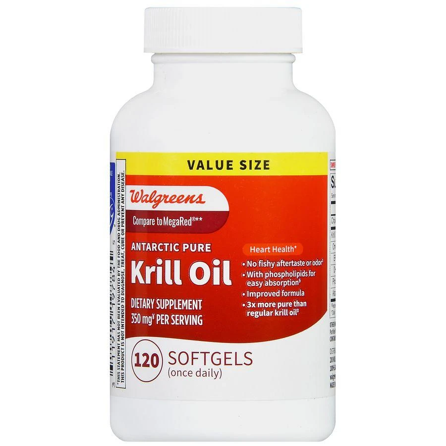 商品Walgreens|Antarctic Pure Krill Oil 350 mg Softgels,价格¥259,第2张图片详细描述