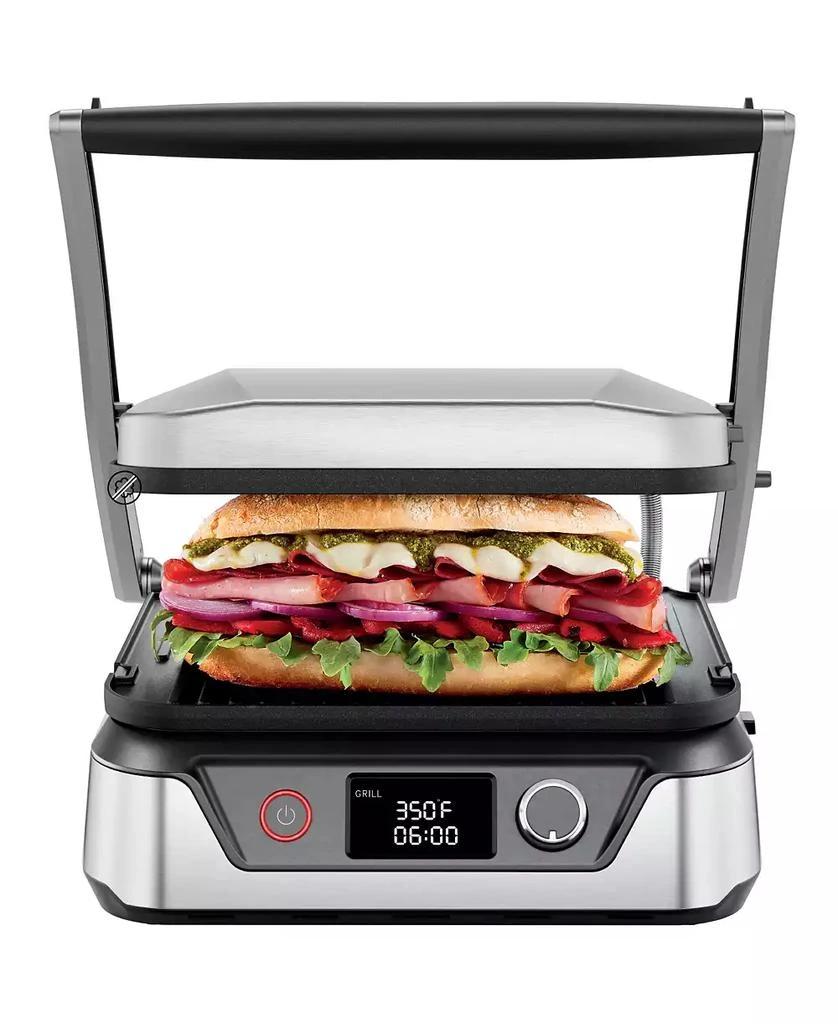 商品Chefman|5 in 1 Panini Press Grill w/ Reversable Non-Stick Plates, Opens Flat,价格¥969,第1张图片