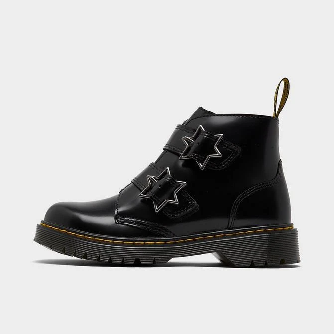 商品Dr. Martens|Girls' Big Kids' Dr. Martens Devon Bex Leather Platform Ankle Boots,价格¥521,第1张图片