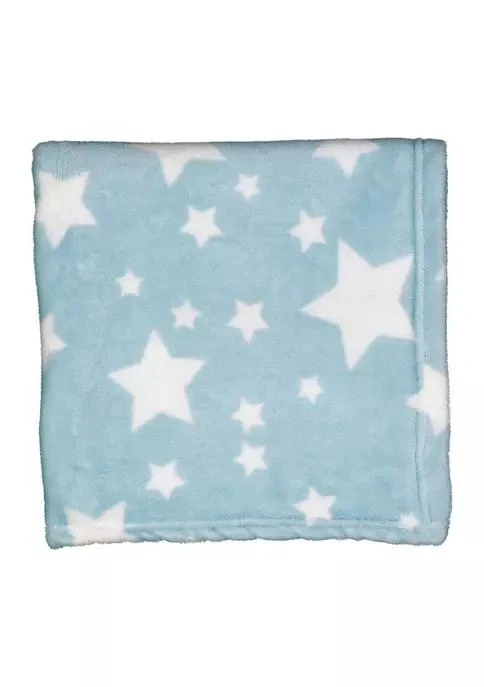 商品Baby Mode Signature|Mode Baby Boys Plush Star Blanket,价格¥144,第1张图片