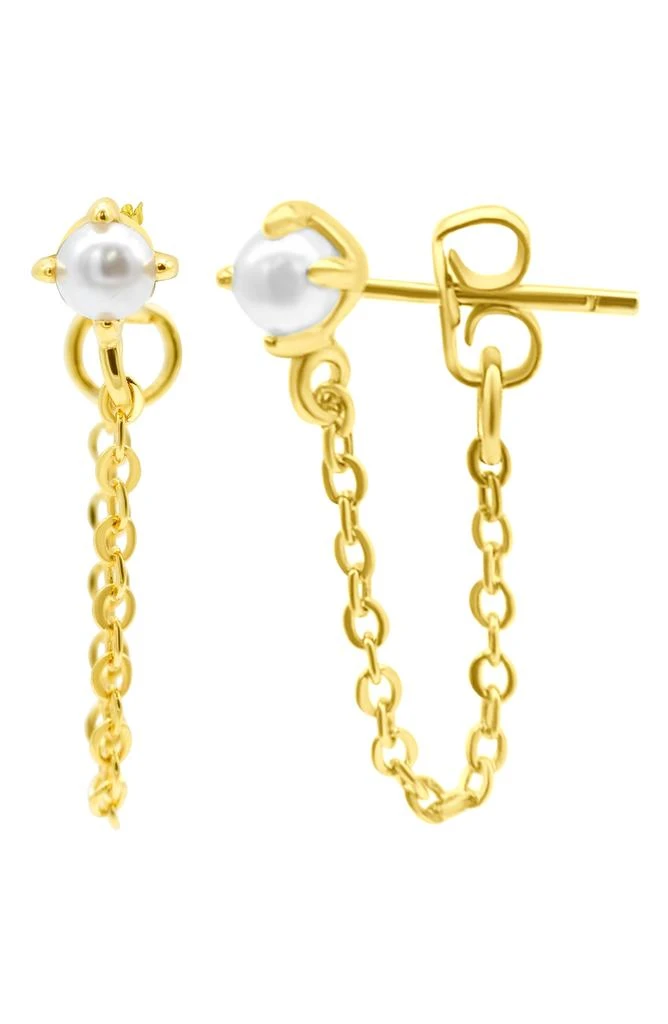 商品ADORNIA|Chain & Freshwater Pearl Front/Back Earrings,价格¥150,第2张图片详细描述